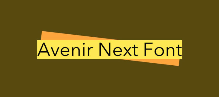 Avenir Next Font Free Download
