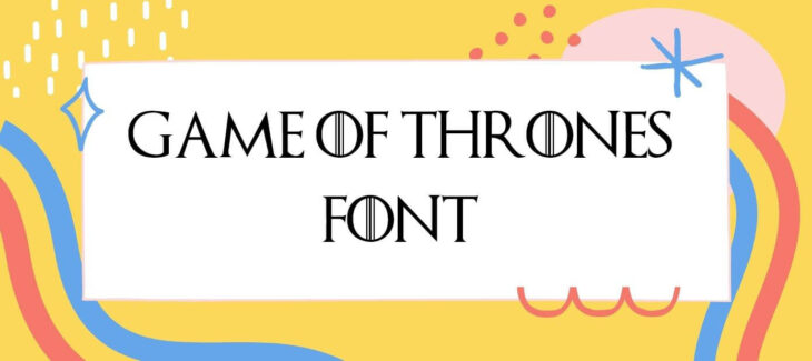 game of thrones font name word