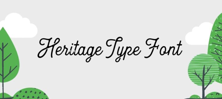 Heritage Type Font Free Download