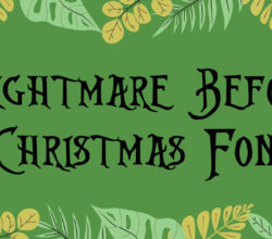 Nightmare Before Christmas Font Free Download