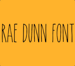 Rae Dunn Font Free Download