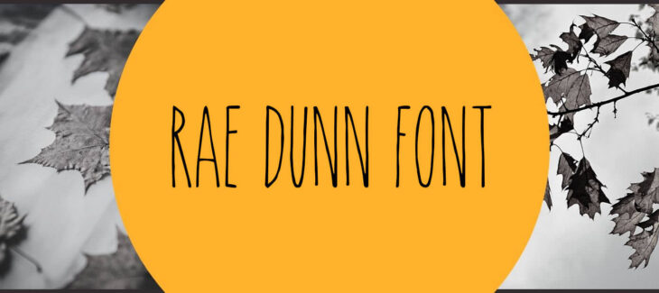 Rae Dunn Font Free Download