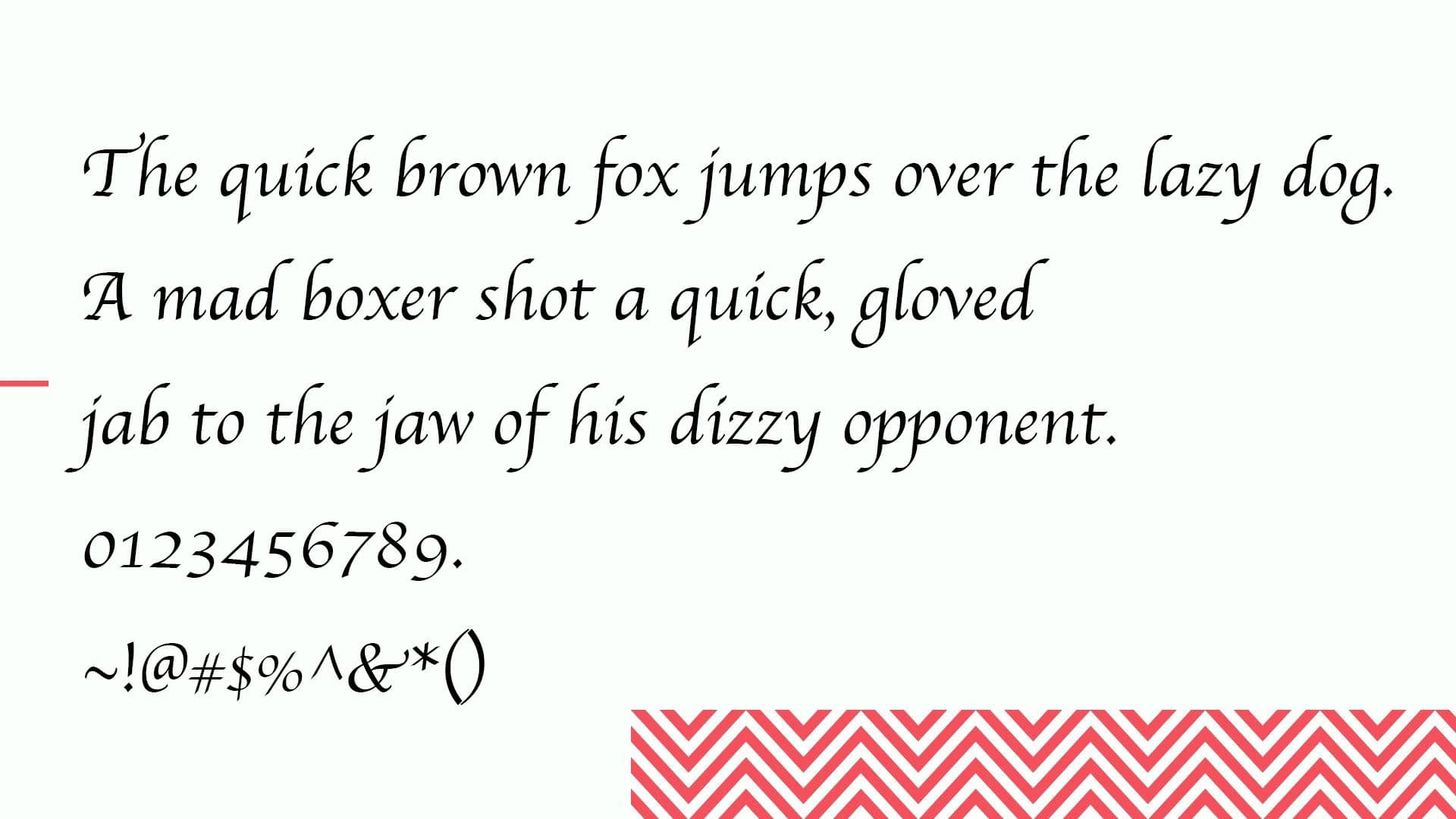 Apple Chancery font