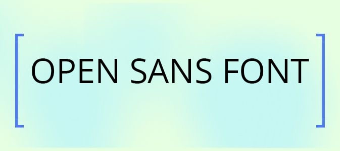 Open Sans Font Free Download