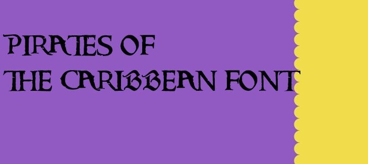 Pirates of the Caribbean Font Free Download