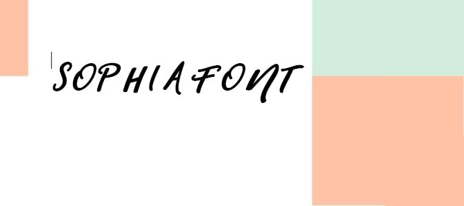 Sophia Font Free Download