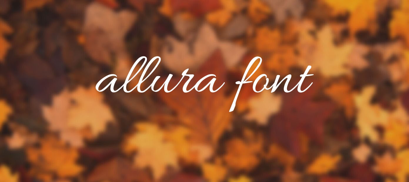 Allura Font Free Download Allura Font Free Download