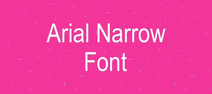Arial Narrow Font Free Download