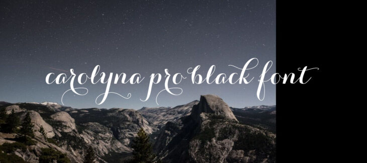 Carolyna Pro Black Font Free Download