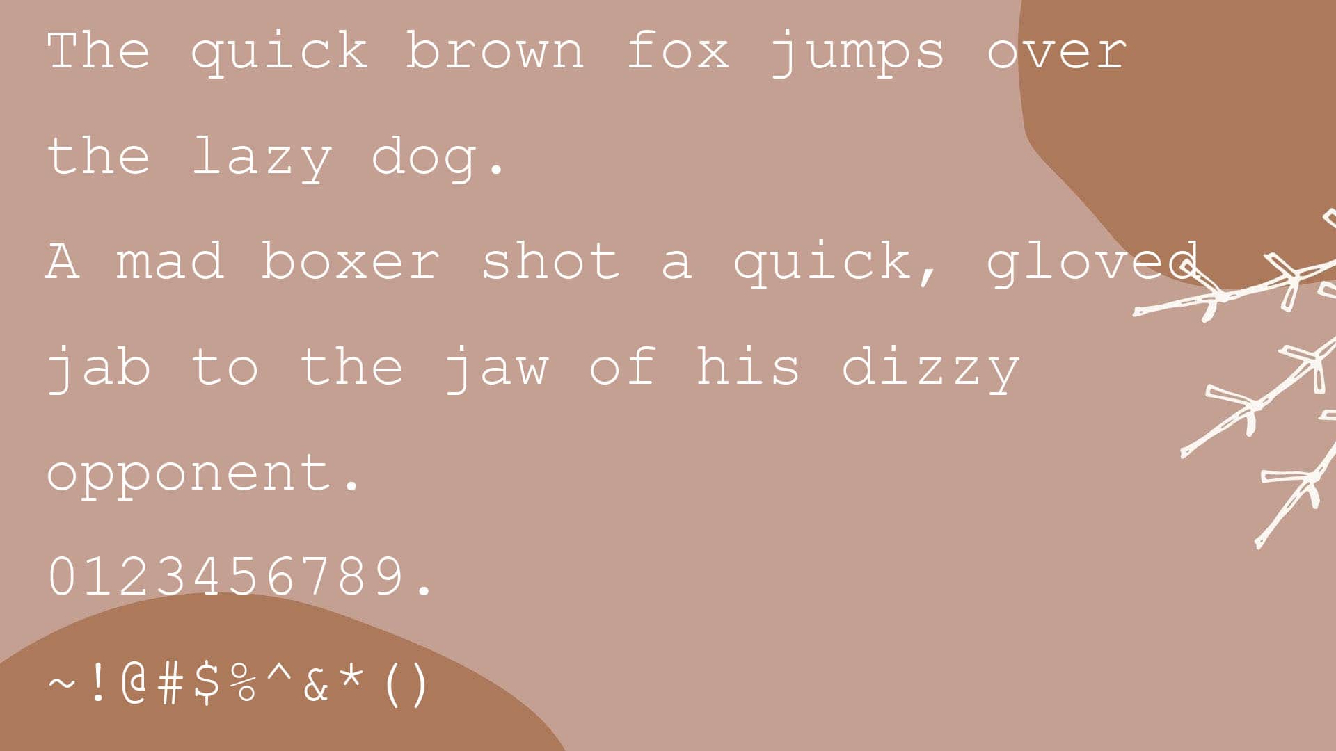 Courier New Font