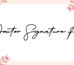 Doctor Signature Font Free Download