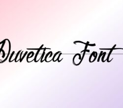 Duvetica Font Free Download