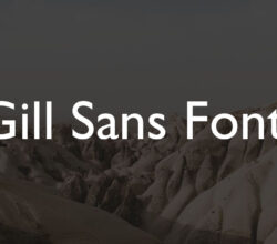 Gill Sans Font Free Download