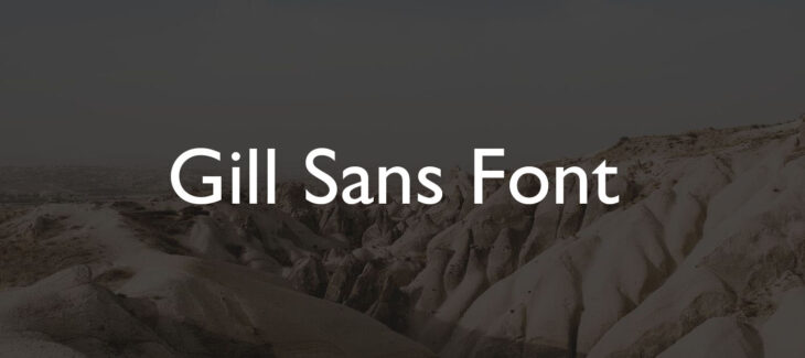 Gill Sans Font Free Download