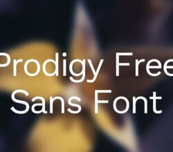 Prodigy Free Sans Font Free Download