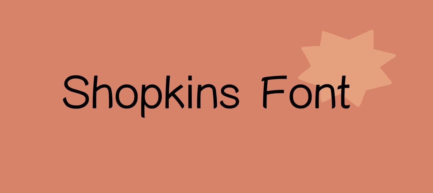 Shopkins Font Free Downlaod
