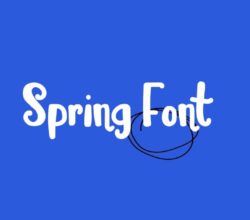 Spring Font Free Download