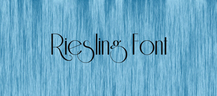 Riesling Font Free Download