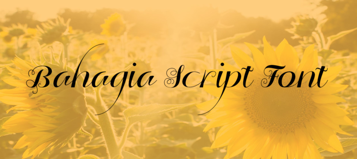 Bahagia Script Font Free Download