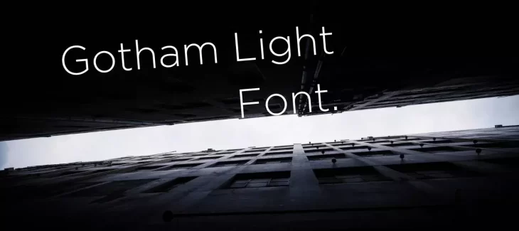 Gotham Light Font Free Download