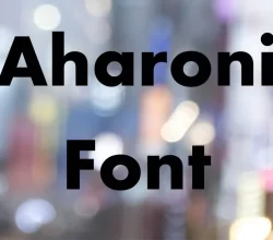 Aharoni Font Free Download