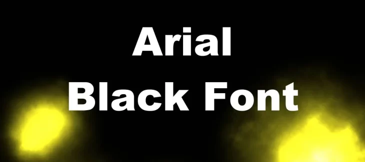 Arial Black Font Free Download