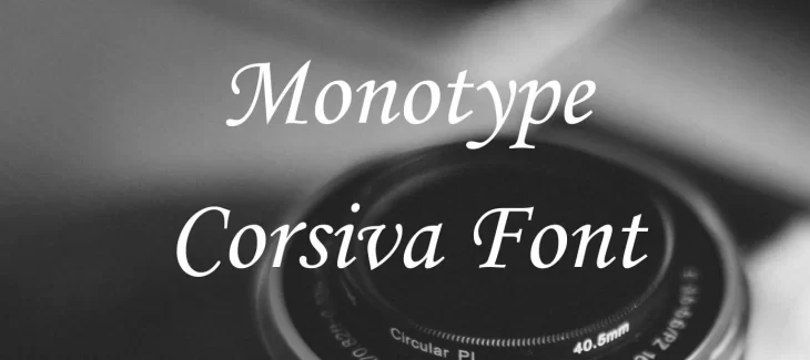 Monotype Corsiva Font Free Download