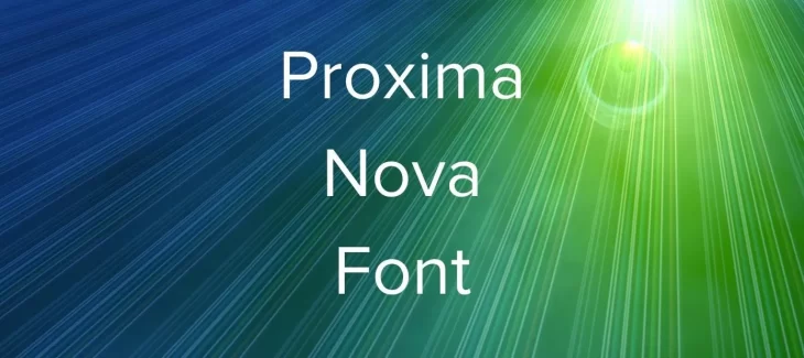 Proxima Nova Font Free Download