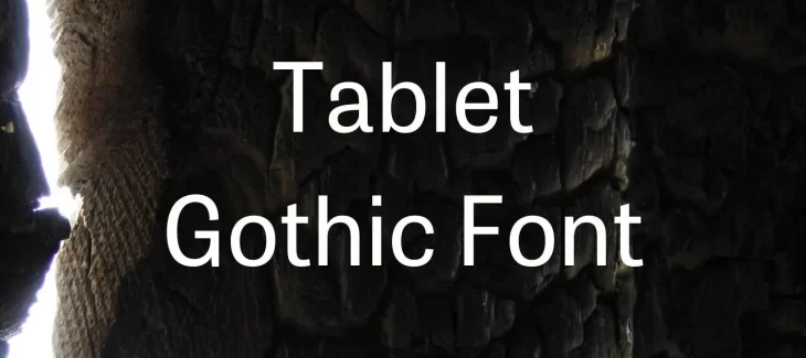 Tablet Gothic Font Free Download