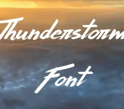 Thunderstorm Font Free Download