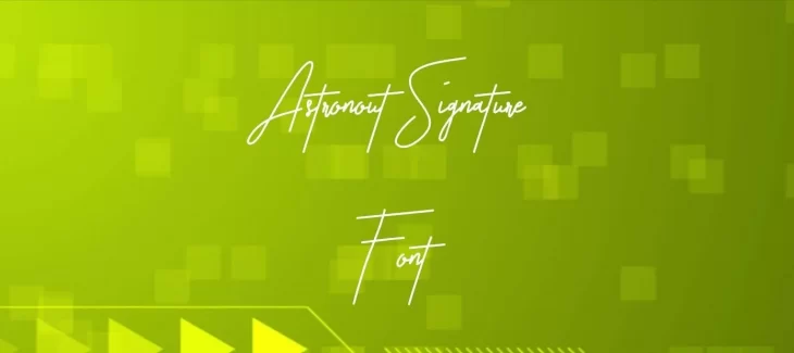 Astronout Signature Font Free Download