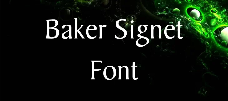 Baker Signet Font Free Download