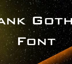 Bank Gothic Font Free Download