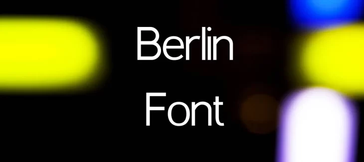 Berlin Font Free Download