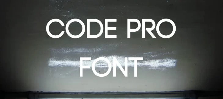 Code Pro Font Free Download