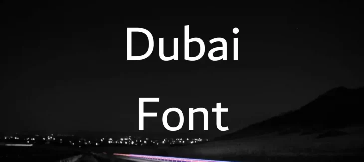 Dubai Font Free Download