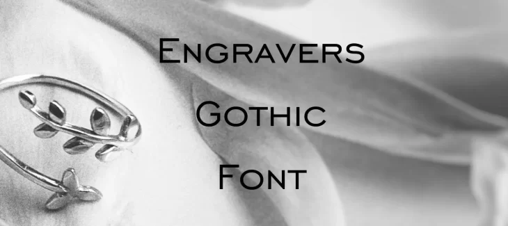 Engravers Gothic Font Free Download