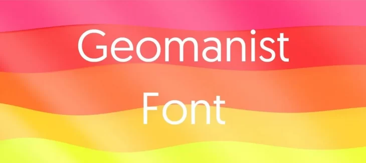 Geomanist Font Free Download