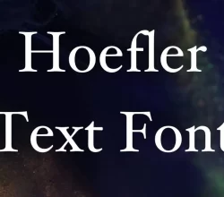 Hoefler Text Font Free Download