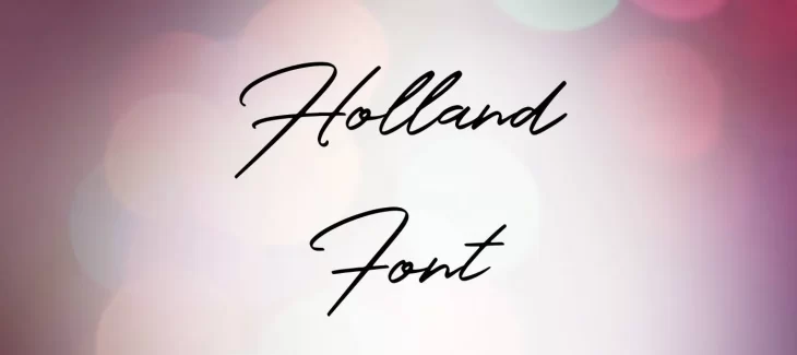 Holland Font Free Download