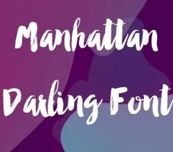 Manhattan Darling Font Free Download