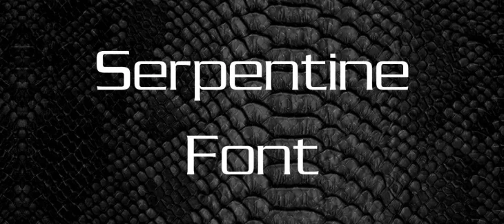 Serpentine Font Free Download