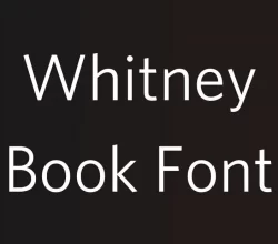 Whitney Book Font Free Download