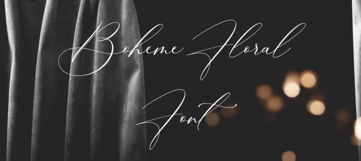 Boheme Floral Font Free Download