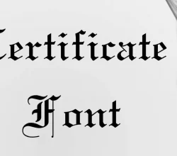 Certificate Font Free Download