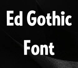 Ed Gothic Font Free Download