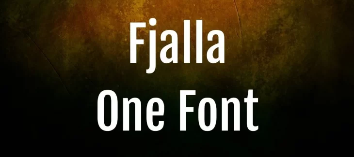 Fjalla One Font Free Download