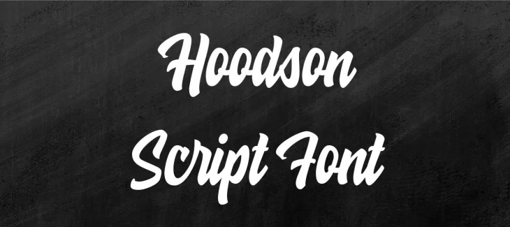 Hoodson Script Font Free Download