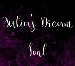 Julia’s Dream Font Free Download