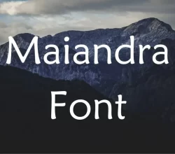 Maiandra Font Free Download